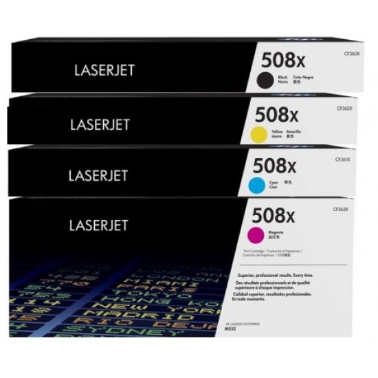 Compatible HP 508X CF360X CF361X CF362X CF363X toner cartridge Compatible HP 508X CF360X CF361X CF362X CF363X toner cartridge