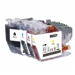 Brother LC432 full set Ink Cartridge Compatible