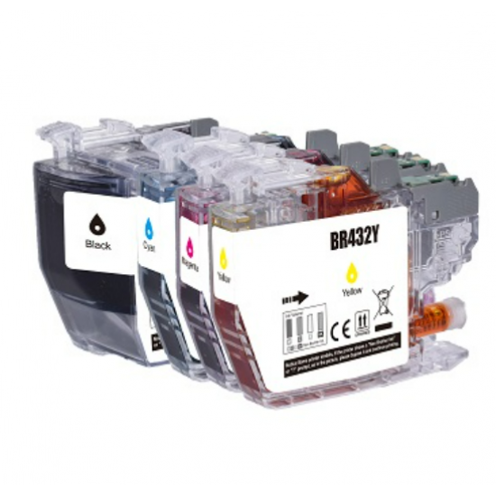 Compatible Brother LC432 4pk full set Ink Cartridge Compatible Brother LC432 4pk full set Ink Cartridge