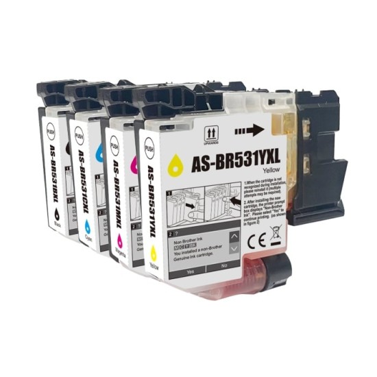 Brother LC531XL Ink cartridge full set compatible