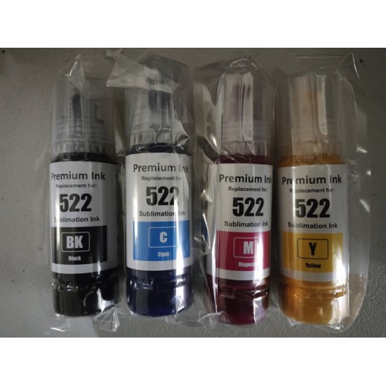 Epson 522 / 502 sublimation ink refill for Epson ecotank Tonerink Brand Epson 522 / 502 sublimation ink refill for Epson ecotank Tonerink Brand
