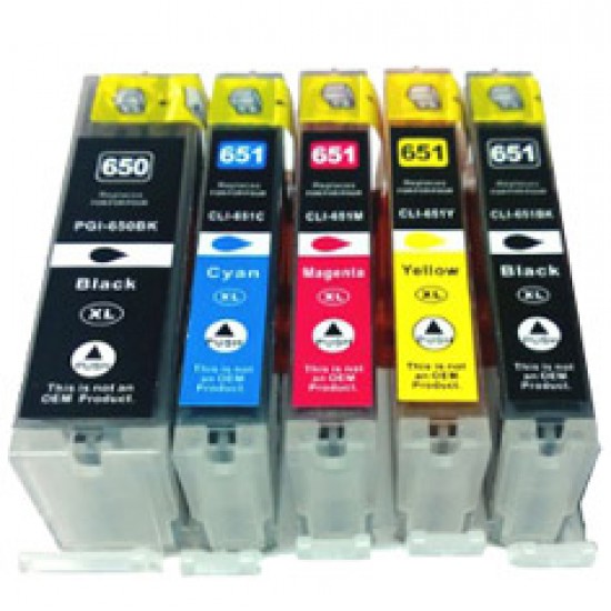 Compatible Canon PGBK650 CLI651 XL Ink Cartridge Whole Set Compatible Canon PGBK650 CLI651 XL Ink Cartridge Whole Set