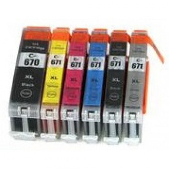 Canon CLI671XL ink cartridge BK/C/M/Y/GY Canon CLI671XL ink cartridge BK/C/M/Y/GY