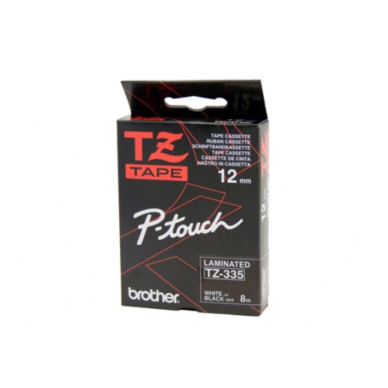 Brother 12mm White Text On Black Tape - 8 metres Tonerink Brand Tonerink Brand Brother 12mm White Text On Black Tape - 8 metres Tonerink Brand Tonerink Brand