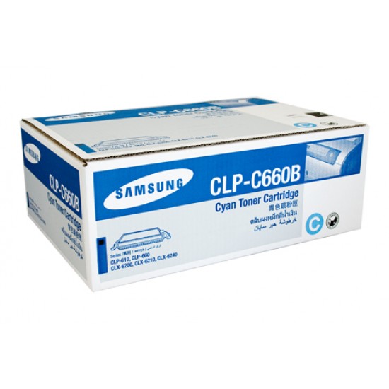 Samsung CLP-610 / CLP-660 / CLX-6210FX Cyan Toner Cartridge - 5,000 pages @ 5% Samsung CLP-610 / CLP-660 / CLX-6210FX Cyan Toner Cartridge - 5,000 pages @ 5%