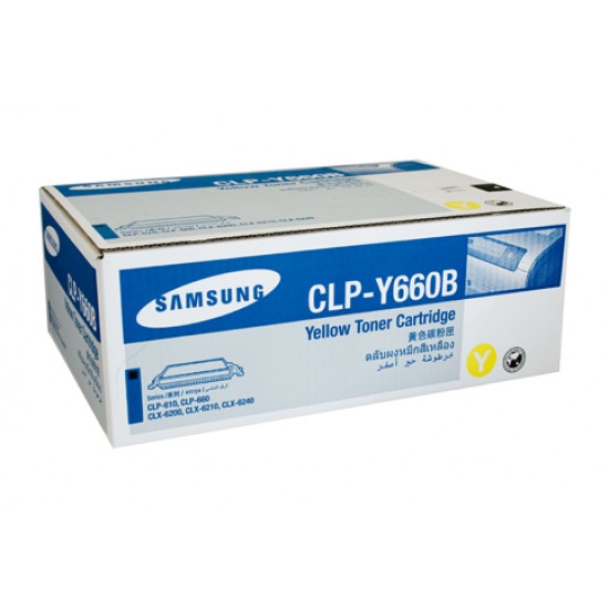 Samsung CLP-610 / CLP-660 / CLX-6210FX Yellow Toner Cartridge - 5,000 pages @ 5% Samsung CLP-610 / CLP-660 / CLX-6210FX Yellow Toner Cartridge - 5,000 pages @ 5%