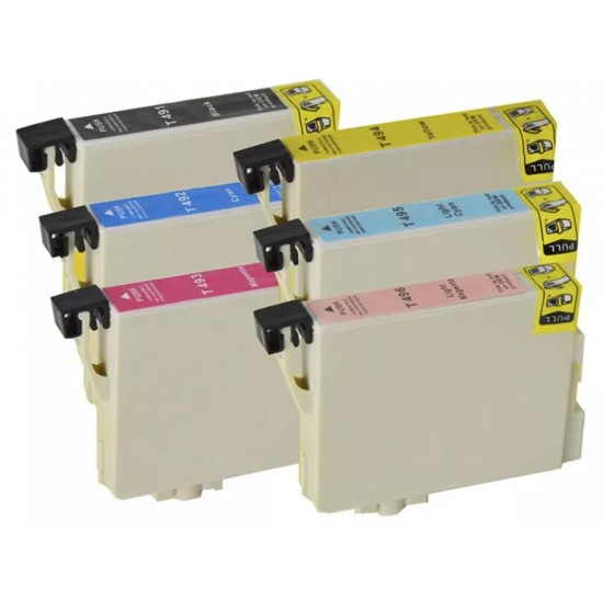 Epson T0491/2/3/4/5/6 x6 Ink Cartridge Comp. x6 Epson T0491/2/3/4/5/6 x6 Ink Cartridge Comp. x6