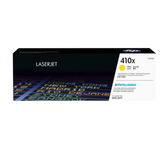HP 410X CF412X High Yield Yellow Toner Cartridge HP 410X CF412X High Yield Yellow Toner Cartridge
