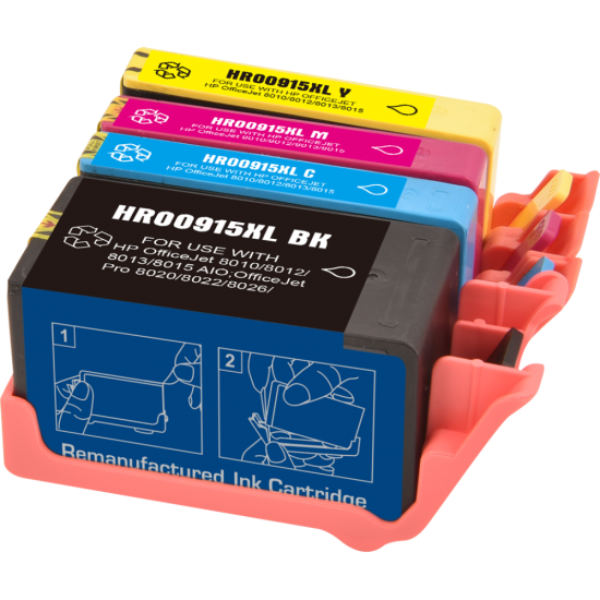 HP 915XL Ink Cartridge Full Set Tonerink Brand HP 915XL Ink Cartridge Full Set Tonerink Brand
