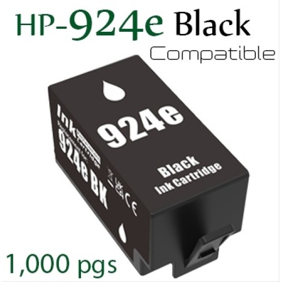 HP 924e Black Ink Cartridge Tonerink Brand