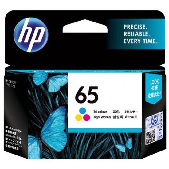 Genuine HP 65 Colour ink cartridge N9K01AA Genuine HP 65 Colour ink cartridge N9K01AA