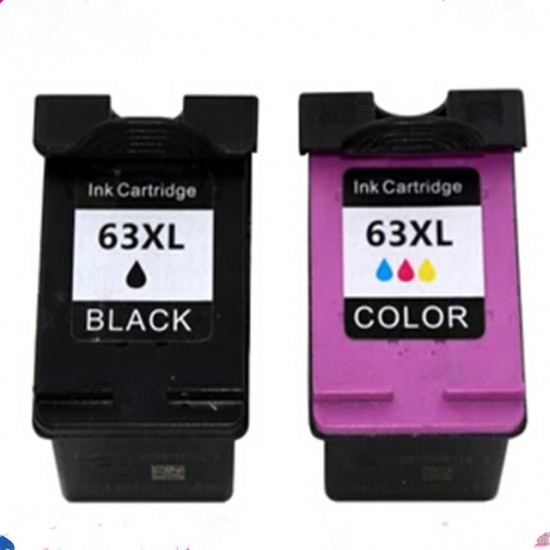 HP 63XL Black + TriColor Ink Cartridge Compatible HP 63XL Black + TriColor Ink Cartridge Compatible
