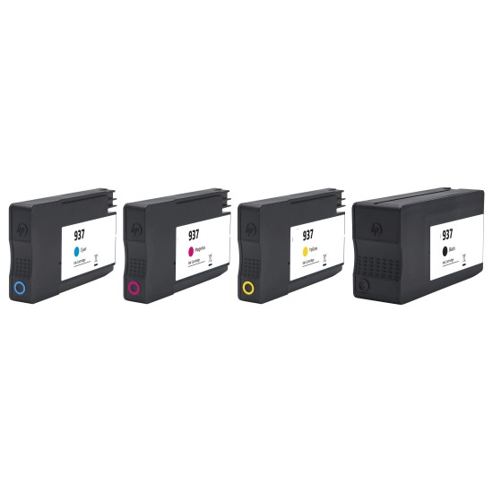 HP 937 Full Set Ink Cartridge Tonerink Brand Last Chips HP+