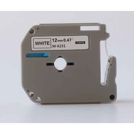 Brother MK231 12mm Black Text On White Tape - 8 metres Tonerink Brand Brother MK231 12mm Black Text On White Tape - 8 metres Tonerink Brand
