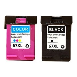 HP 67XL Black or TriColour Ink Cartridge High Yield Compatible